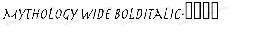 Mythology Wide BoldItalic字体转换